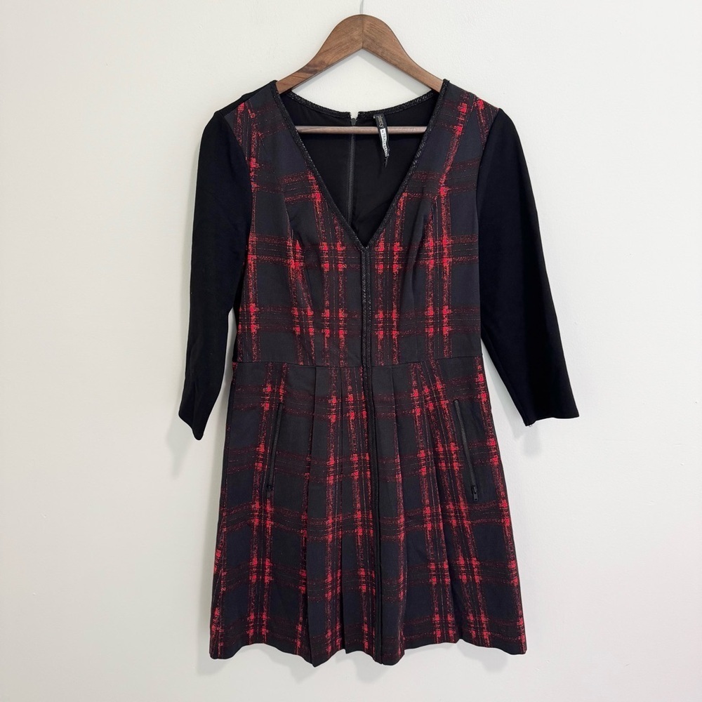 Plenty By Tracy Reese Plaid Zipper Pocket Dress